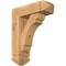 Ekena Millwork Olympic Arts and Crafts Smooth Bracket w/ Offset Brace, Western Red Cedar, 5 1/2"W x 16"D x 20"H BKT0604X16X20OLY03SWR - alternate 1